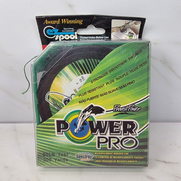 Power Pro Spectra Fiber Braided Fishing Line 80LB 300 Yds Green - Picture 1 of 4